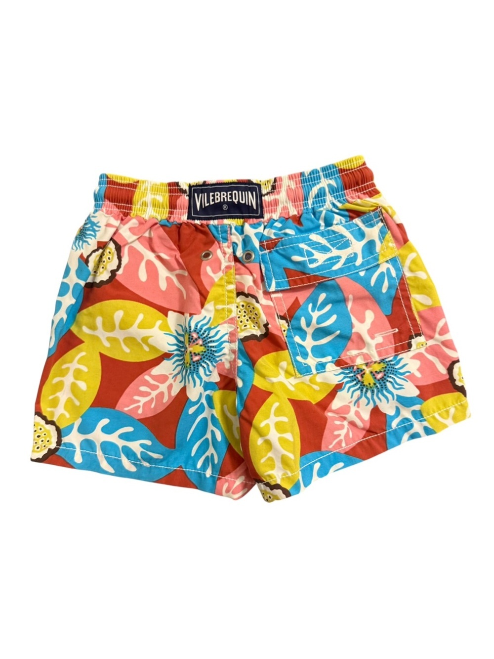 Vilebrequin Colorful Tropical Print Swim Trunks Toddler Boys Size 2